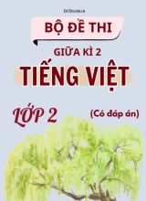 Bộ đề thi giữa kỳ 2 môn Tiếng Việt Lớp 2 (Có đáp án)